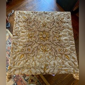 Cersei Gold 40" Beaded Table Topper - NWT!